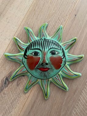 Ceramic clay Sun Wall Art